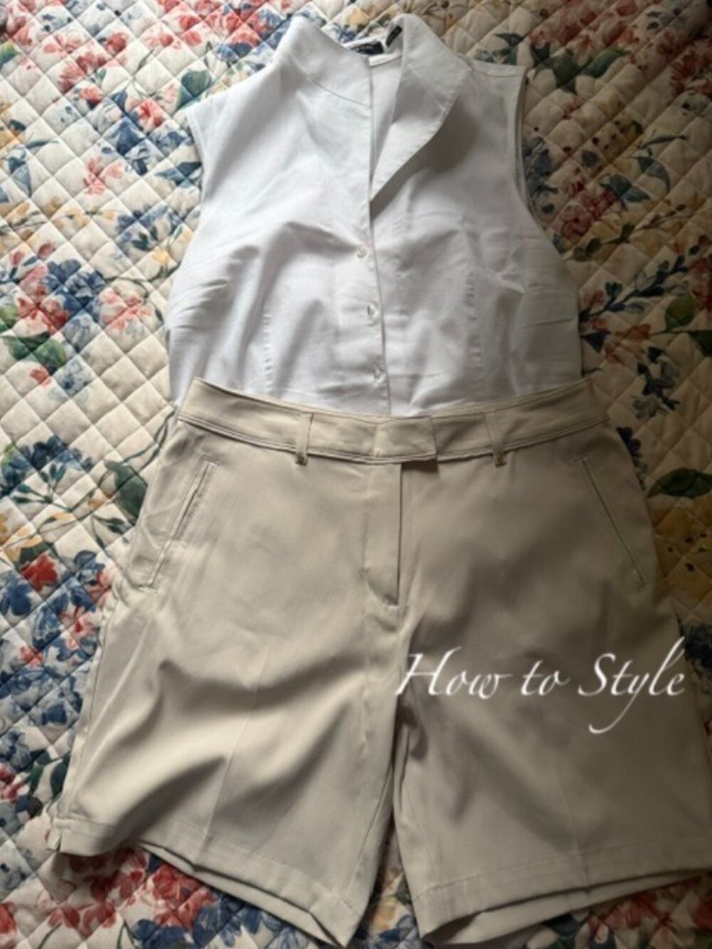 Lady Hagen Women's Khaki Shorts w/ pockets- size 8